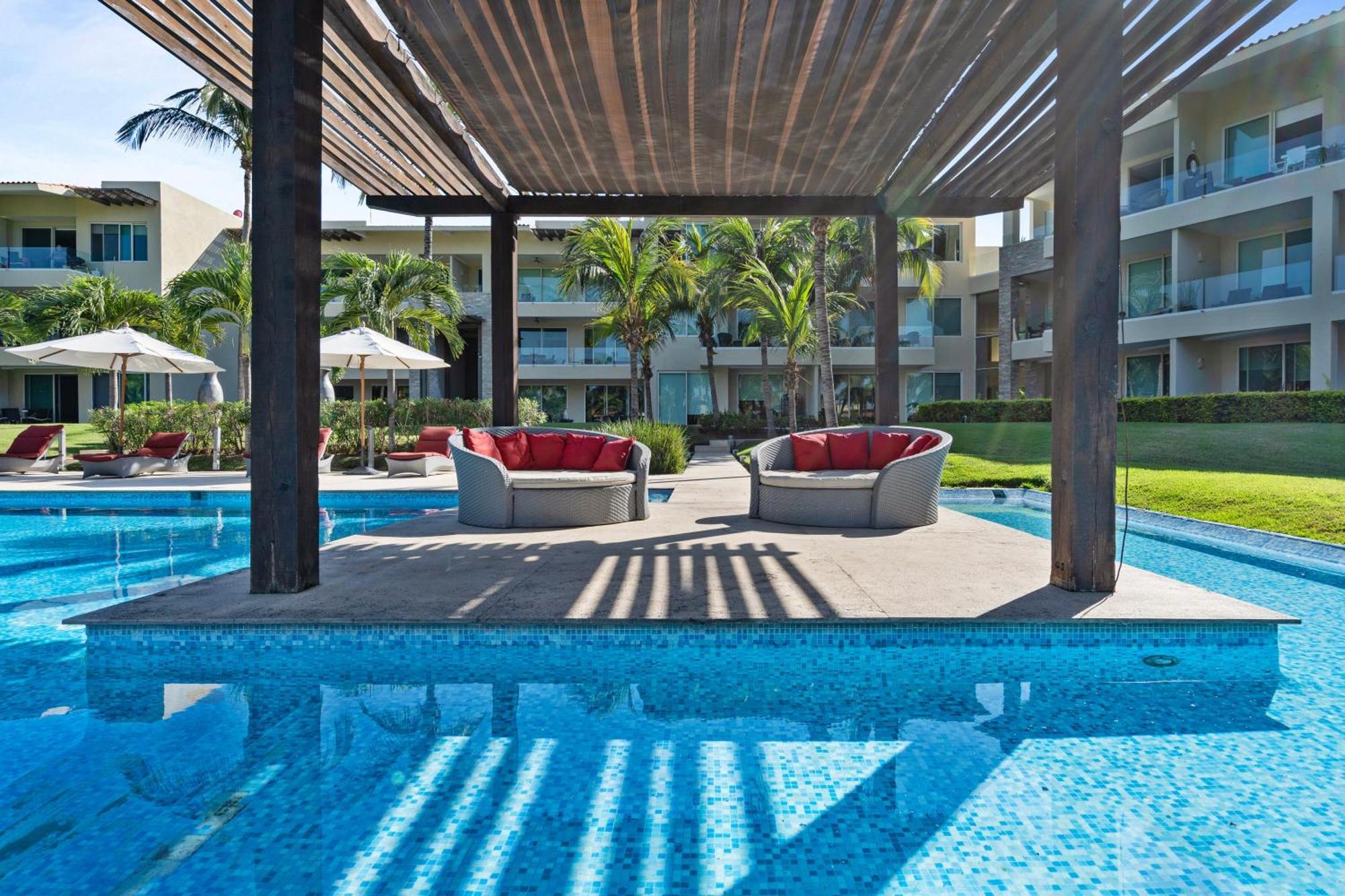 Stylish Peninsula Golf 3Br Oasis With Pool Apartment Nuevo Vallarta Ngoại thất bức ảnh